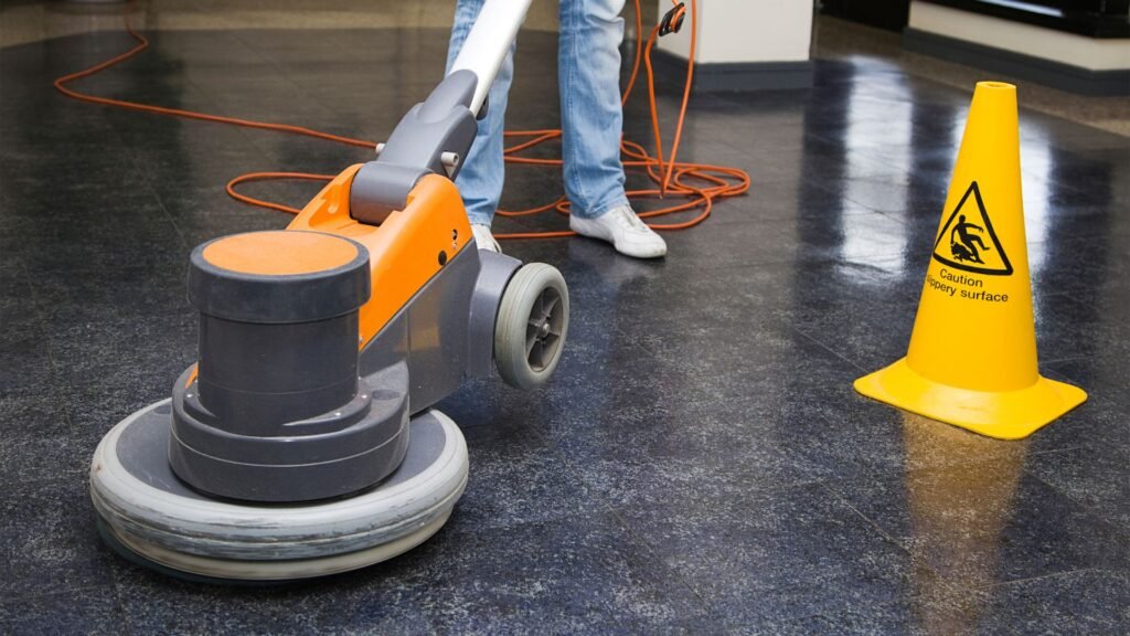 rubber floor polish services in dubai