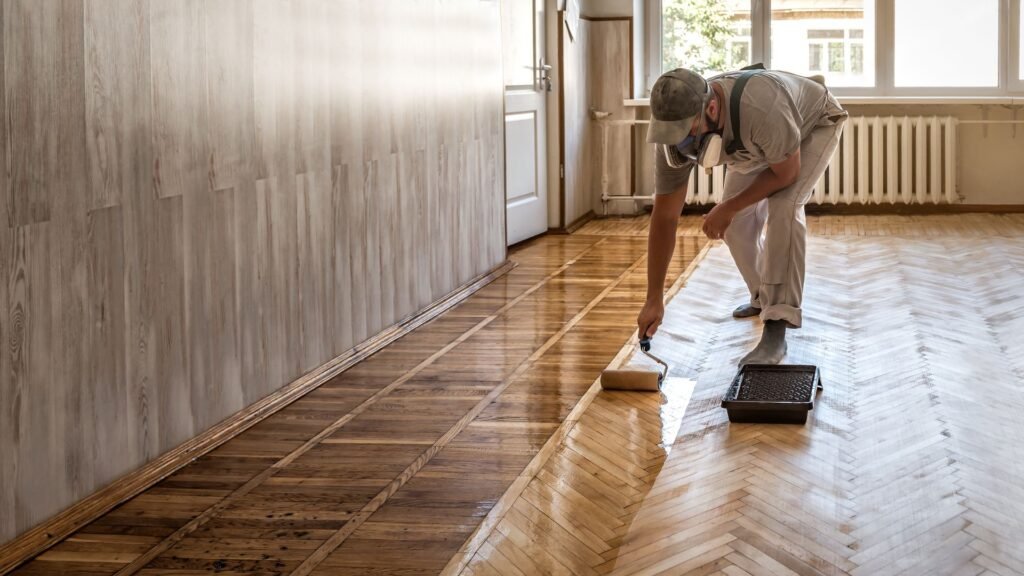 wooden floor polishing dubai